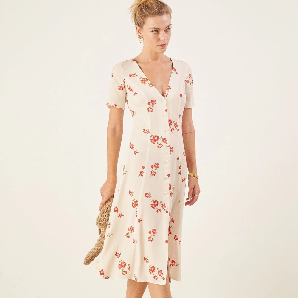 reformation locklin dress sizes 0